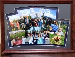 Mounted photos floated for a third dimension Capture Vacation Memories