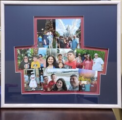 Mounted photos floated for a third dimension Capture Vacation Memories