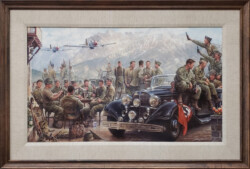 Stretched and framed limited edition printed canvas